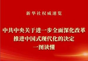 學(xué)習(xí)在線 | 《中共中央關(guān)于進(jìn)一步***深化改革、推進(jìn)中國式現(xiàn)代化的決定》一圖讀懂